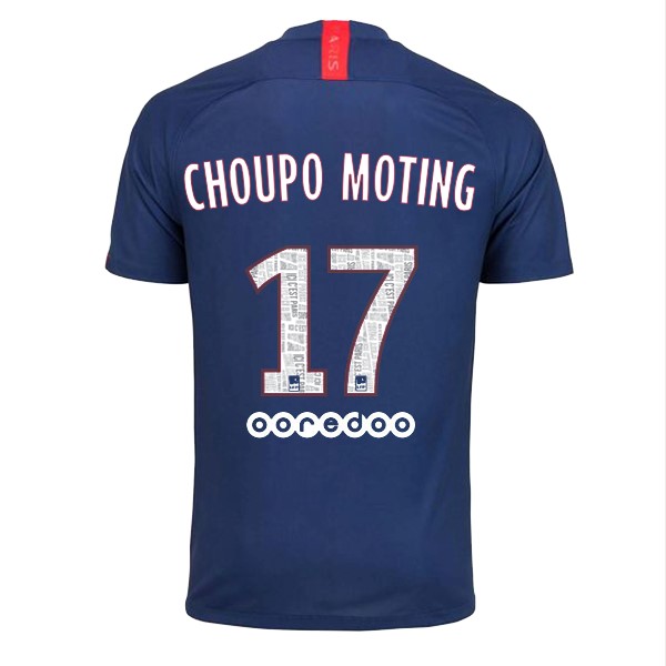 Trikot Paris Saint Germain NO.17 Choupo Moting Heim 2019-20 Blau Fussballtrikots Günstig